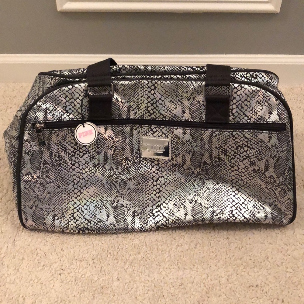 Victoria’s Secret PINK Snakeskin Overnight Duffle